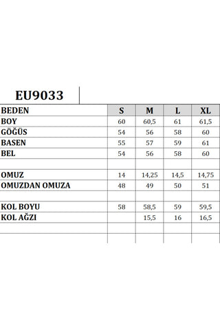 Kuşaklı Astarlı Buklet Kısa Kaban