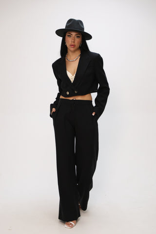 Astarlı Crop Vatkalı Kadın Ceket