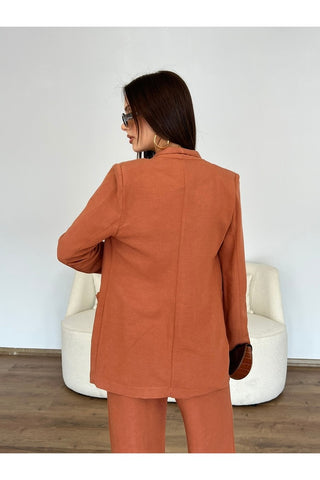 Keten Pantolon Ceket Takım