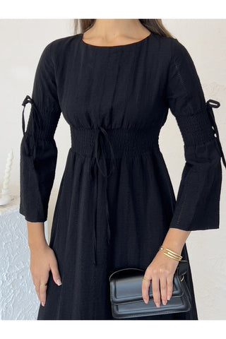 Gipeli Uzun Boy Özel Gün Günlük Uzun Kol Kadın Elbise