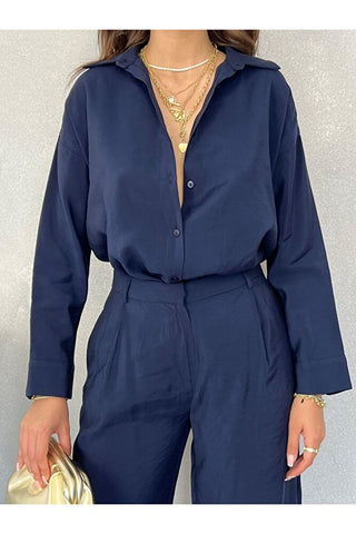 Oversize Modal Kadın Gömlek