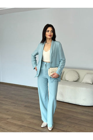 Keten Pantolon Ceket Takım