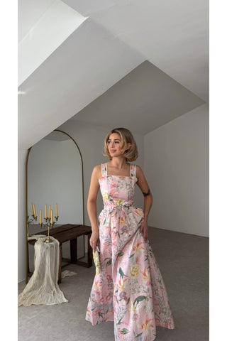Florast Elbise - Pembe - EUU3207