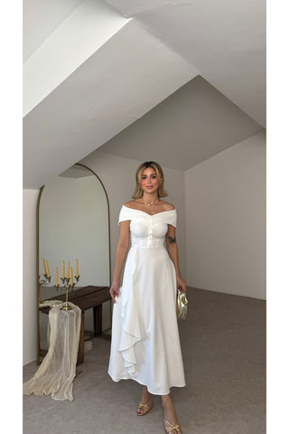 Liana Elbise - Beyaz - EU3208