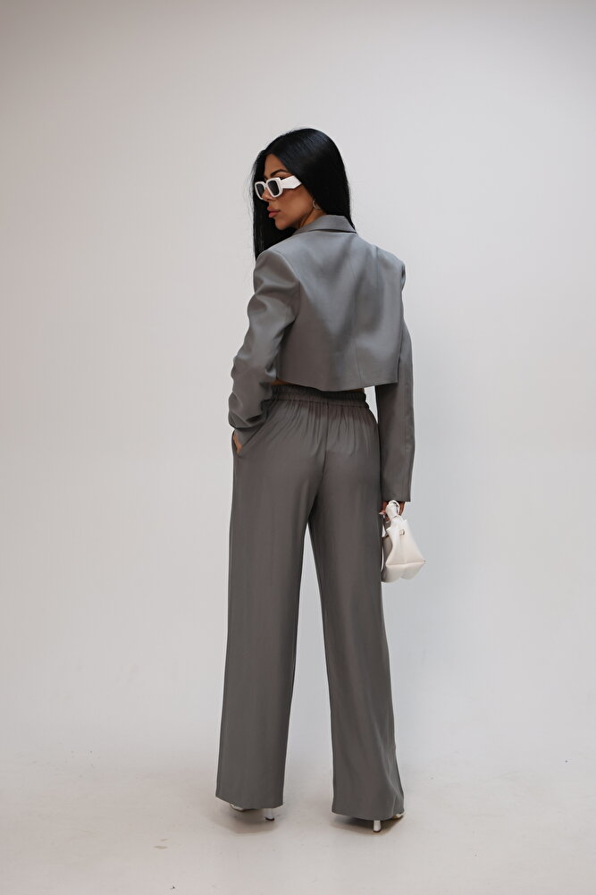 Astarlı Crop Vatkalı Kadın Ceket