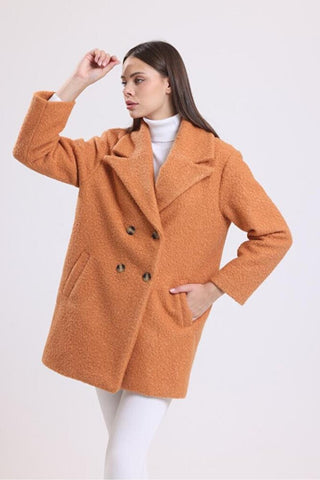 Oversize Kruvaze Buklet Kaban