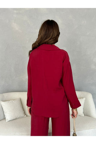 Oversize Modal Kadın Gömlek