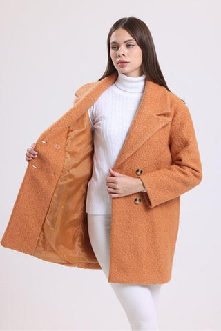 Oversize Kruvaze Buklet Kaban