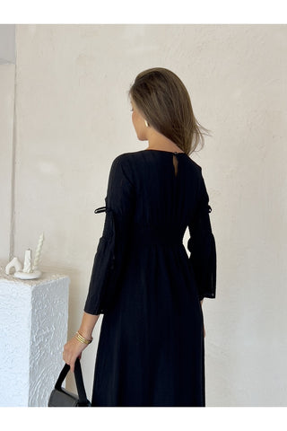 Gipeli Uzun Boy Özel Gün Günlük Uzun Kol Kadın Elbise