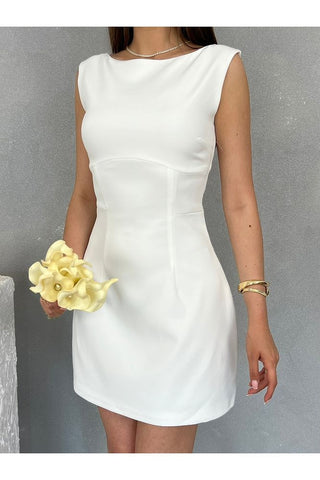 Belden Oturtmalı Mini Günlük Özel Gün Mezuniyet After Kadın Elbise