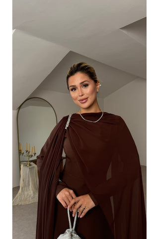 Parla Elbise - Kahverengi - EU3259