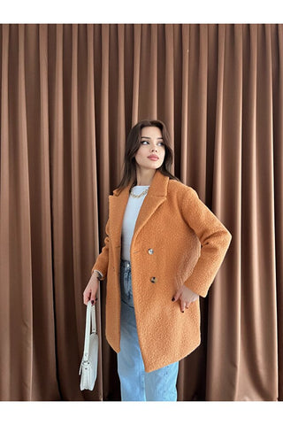 Oversize Kruvaze Buklet Kaban