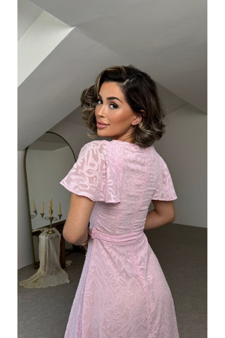 Bahar Esintisi Elbise - Pembe - EU3231
