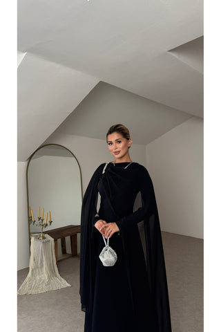 Parla Elbise - Siyah - EU3259