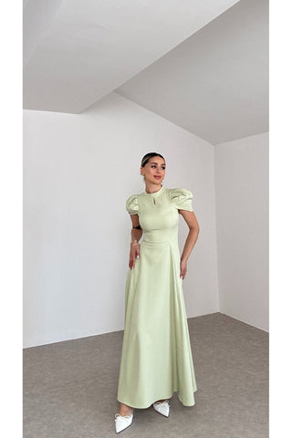 Aura Maksi Elbise - Yeşil - EU3194