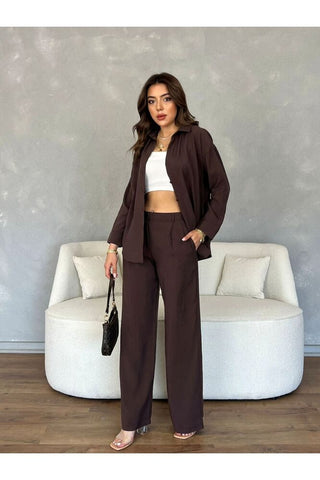 Oversize Modal Kadın Gömlek