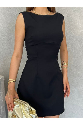 Belden Oturtmalı Mini Günlük Özel Gün Mezuniyet After Kadın Elbise