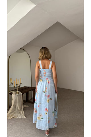 Flora Elbise - Mavi - EU3207