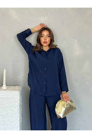 Oversize Modal Kadın Gömlek