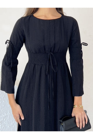 Gipeli Uzun Boy Özel Gün Günlük Uzun Kol Kadın Elbise