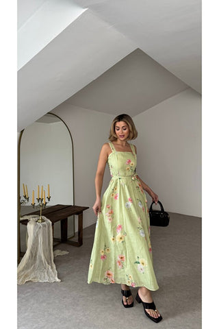 Flora Elbise - Yeşil - EU3207