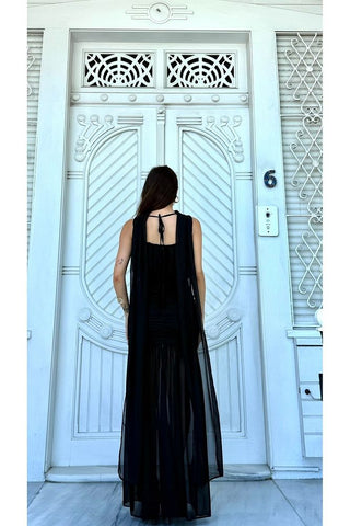 Pelerinli Eteği Şifon Astarlı Özel Gün Mezuniyet Düğün Kına Nişan Kadın Elbise