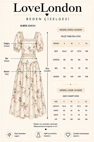 Fiora Maxi Elbise - EKRU- EU3209