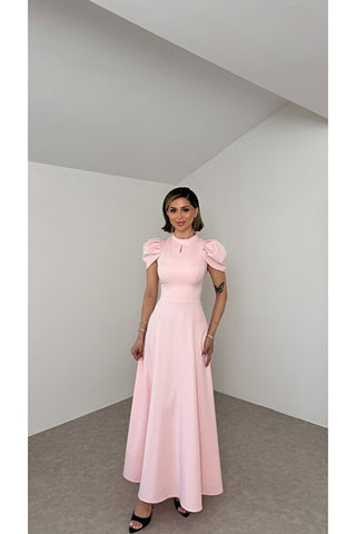 Aura Maksi Elbise - Pembe - EU3194