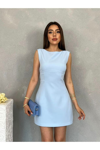 Belden Oturtmalı Mini Günlük Özel Gün Mezuniyet After Kadın Elbise