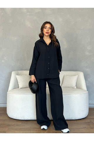 Oversize Modal Kadın Gömlek