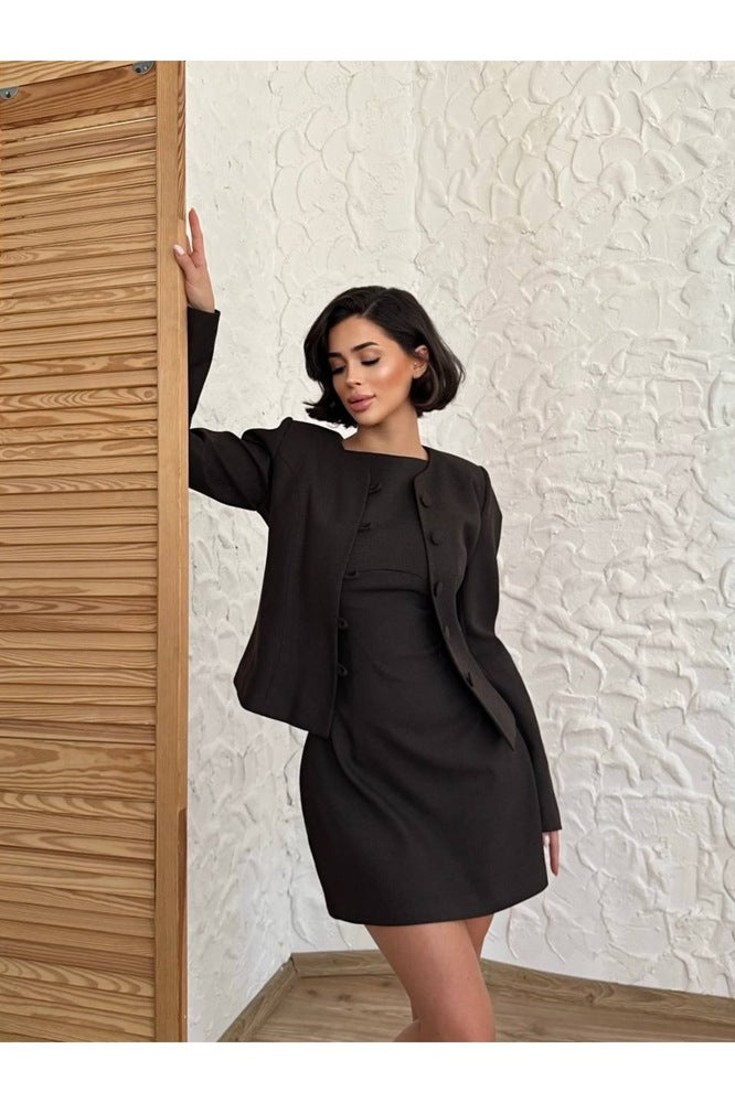 Astarlı Belden İncelen Modern Özel Gün Günlük Kadın Ceket