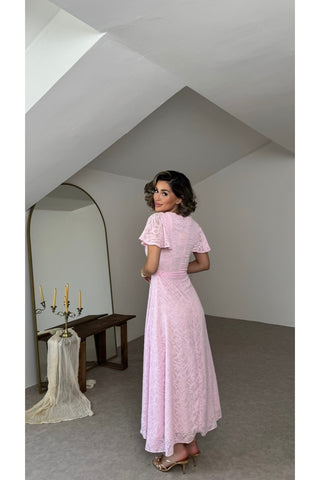 Bahar Esintisi Elbise - Pembe - EU3231